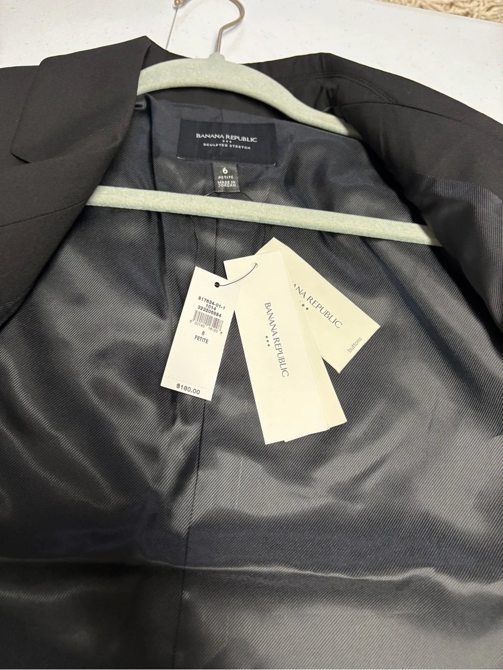 Banana Republic Black Single-Button Women's Blazer